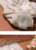 White Cheongsam Winter Outfit Improved and Layered Particularly Beautiful Waist Pinching Female Engagement Simple and Elegant, High-end