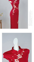 Red Dress High-end Banquet Cheongsam New Year's High-end Embroidery Youthful Style Chinese Style Tailored Wedding Dress