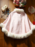 Winter Cheongsam Women's Coat Engagement High-end Atmospheric High-end Shawl Cape