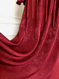 Red Dress Engagement Cheongsam Qipao Improved High-end Horn Sleeve Embroidered Waist National Style Dress