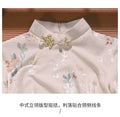 White Cheongsam Winter Outfit Improved and Layered Particularly Beautiful Waist Pinching Female Engagement Simple and Elegant, High-end