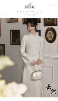 Beautiful Dress, New Chinese Style Velvet Cheongsam Improved for Young Girls Autumn and Winter New Style High-end Jacquard Temperament Dress