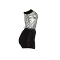 Fashion Women One Shoulder Skew Collar Bodysuit + Fur Tassel Bodycon Midi Skirt Dress Set 2023 Outfit Two 2Piece Set