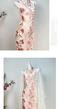 Exquisite Pink Dress Cheongsam Women's Clothes Spring Summer Velvet Retro Young Dress