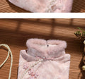 Pink Dress Cheongsam Winter Clothing for Women 2026 New Year's Clothing with Thick Velvet and Long Sleeves for Autumn