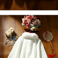 White Winter Cheongsam Shawl Cape Women's Engagement High-end Young Style