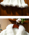White Winter Cheongsam Shawl Cape Women's Engagement High-end Young Style