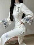Beautiful Dress Cheongsam 2026 New Improved High End Dress for Girls Autumn Original New Chinese Long Sleeve