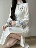 Beautiful Dress Cheongsam 2026 New Improved High End Dress for Girls Autumn Original New Chinese Long Sleeve