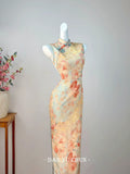 Sleeveless Exquisite Cheongsam Summer Dress Girls' Improved Dress Young Style