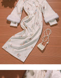 White Cheongsam Winter Outfit Improved and Layered Particularly Beautiful Waist Pinching Female Engagement Simple and Elegant, High-end
