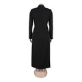 Fashion Women OL Work Double Breasted Notched Long Sleeve Maxi Dress Spring Sexy Night Elegant Party Street Long Dresses