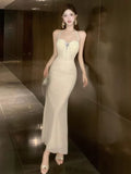 French Dress Temperament Socialite Muse Diamond Jewelry Cover Meat Skinny Suspender Dress Neck Design Lace Dress