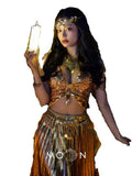 Exotic Photography Egyptian Goddess Dress Set Bar Shooting Travel Photography Skirt Ethnic Costume Stage Costume Hanfu Fengfu Banquet Performance Party