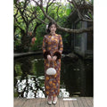 2026 Autumn and Winter Dress Cheongsam Temperament Qipao Dress Women's Clothes