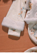 White Cheongsam Winter Outfit Improved and Layered Particularly Beautiful Waist Pinching Female Engagement Simple and Elegant, High-end
