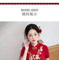 Red Dress Improved Cheongsam Dress Female Engagement Dress New Year's Women's Clothes