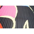 Elegant Women Pleated Half Lantern Sleeve O-neck Slim Maxi Long Dress Print Fashion Autumn 2024 Ruched Dresses Vestidos