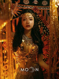 Exotic Photography Egyptian Goddess Dress Set Bar Shooting Travel Photography Skirt Ethnic Costume Stage Costume Hanfu Fengfu Banquet Performance Party