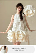Morning Robe Bride Engagement Wedding Dress Light Wedding Dress Registration Small White Short Birthday Party Dress