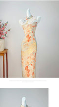 Sleeveless Exquisite Cheongsam Summer Dress Girls' Improved Dress Young Style
