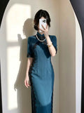 2026  Best Lace Temperament Winter Fleece Cheongsam Dress Women's Qipao Clothes