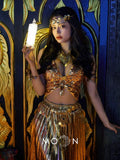 Exotic Photography Egyptian Goddess Dress Set Bar Shooting Travel Photography Skirt Ethnic Costume Stage Costume Hanfu Fengfu Banquet Performance Party