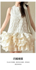 Morning Robe Bride Engagement Wedding Dress Light Wedding Dress Registration Small White Short Birthday Party Dress