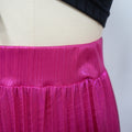 Women Fashion  Spring High Side Split Big Swing Pleated Floor Length Skirt High Waist Street Party Long Maxi Skirts