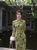 Dress 2026 Autumn and Winter Fleece Cheongsam Qipao Skinny Improved Versatile Playful Cute Dress