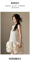 Morning Robe Bride Engagement Wedding Dress Light Wedding Dress Registration Small White Short Birthday Party Dress