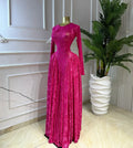 Women O-neck Long Sleeve Big Swing A-line Maxi Dress 2026 Evening Sexy Parties Education Vacation Long Dresses Vestidos