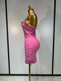 Women Sexy Backless Bodycon Sleeveless Bandage Dress Black Pink Elegant Prom Gown Club Evening Party Luxury Birthday Dresses