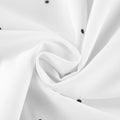 Romantic Dates White Dot Print Tank Top for Women Bow Neck Sleeveless Back Slit Design Slimming for Office Commute