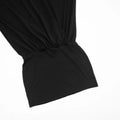 Sexy Ruched Dress Women Deep V-Neck Elegant Peach Hip Full Sleeve Spring Fashion Party Clubwear Skinny Mini Bodycon