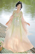 Olive Girl Hanfu Dress 2026 S-XL XS-3XL Plus Size Ren Faire Dress Hanfu Chinese Dress Traditional Chinese Clothing Chinese Heritage Fashion Women