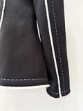 Women's Striped Blazer single button Long Sleeve Lapel Neck Coat 2026 Female OL Office Fashion Jackets Female Outerwear