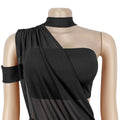 2026 Summer Bra Top and Long Skirt Two Piece Matching Ruched Party Dress for Women Sexy Mesh Sheer Club Birthday Dresses