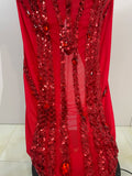 Women Sparkly Full Rhinestone Sequin Sheer Long Dress Sexy Fashion Club Party Birthday Nightclub Drag Queen Dancer Stage Costume
