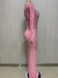 2026 Perspective Sparkling Diamond Crystal Evening Crystal Birthday Evening Dress Robe De Soiree Elegante Pour Femme Prom Dress