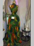 2026 New Women O-neck Sleeveless Floral Print Mermaid Maxi Dress Evening Birthday Beach Sexy Night Party Long Dresses