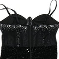 Women's Sheer Mesh Velvet Sequins Maxi Dress Sexy Straps Backless Sequins Maxi Dress Evening Gowns Sexy Birthday Outfits