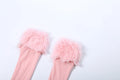 Christmas Furry Strapless Tops Women Patchwork Sexy Long Gloves Matching Birthday Luxury Classic Midnight Clubwear