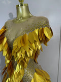 Elegant Sparkly Diamonds Pearl Mesh Stretch Mini Dress Women Evening Party Birthday Wedding Gown Photo Shoot Sexy Stage Outfit