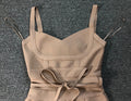 Khaki Ginger Women's V-neck Bodycon Sexy Sleeveless Rayon Bandage Jumpsuit Night Club Party Jumpsuits