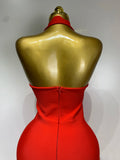Women Halter Neck Sexy Cut Out Backless Bandage Long Dress Celebrity Elegant Evening Party Luxury Birthday Nightclub Dress