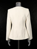 Apricot Pantsuits Womens Jacket Pants Matching Sets Elegant Single-Breasted Blazer Pant Suit Set Fashion 2 Pieces Outfit