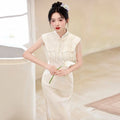 Lace Sleeveless Chinese Style Suzhou Long Cheongsam Improved Young Style 2026 New Female Qipao Dress