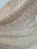 Solid Slimming Fashion Dresses for Women Strapless Sleeveless Patchwork Sequins Midi Split Dress Female Clothing