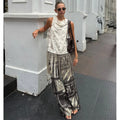 Beige Embroidered Long Tunic Top V Neck Long Sleeve Lace Fringe Hem Boho Blouse 2026 Summer Beach Vacation Cover‑up Streetwear